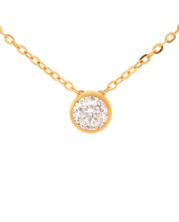 RANTAI LEHER GLEAMING ALENA MOISSANITE (BESAR)
