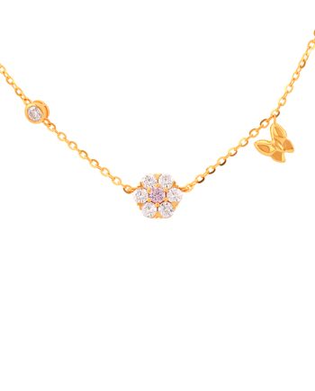 RANTAI LEHER PECULIAR BRYONY MERAH JAMBU MOISSANITE