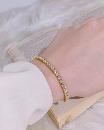 RANTAI TANGAN TENNIS OLIVIA GRANDE MOISSANITE