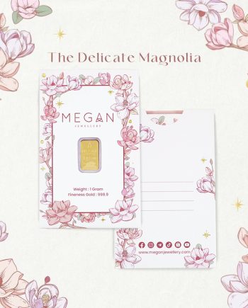 1 GRAM MEGAN GOLD BARS-THE DELICATE MAGNOLIA